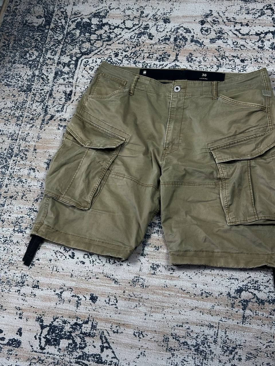 G-Star G-star Baggy Military Olive Cargo Shorts Size US 36 / EU 52 - 3 Thumbnail