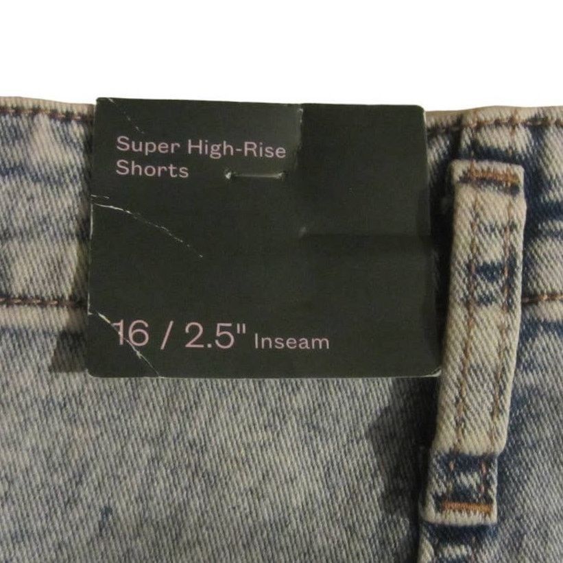 Other Y2K Streetwear Light Wash Denim Super High Rise Shorts 16 Size 38" / US 16 / IT 52 - 8 Thumbnail