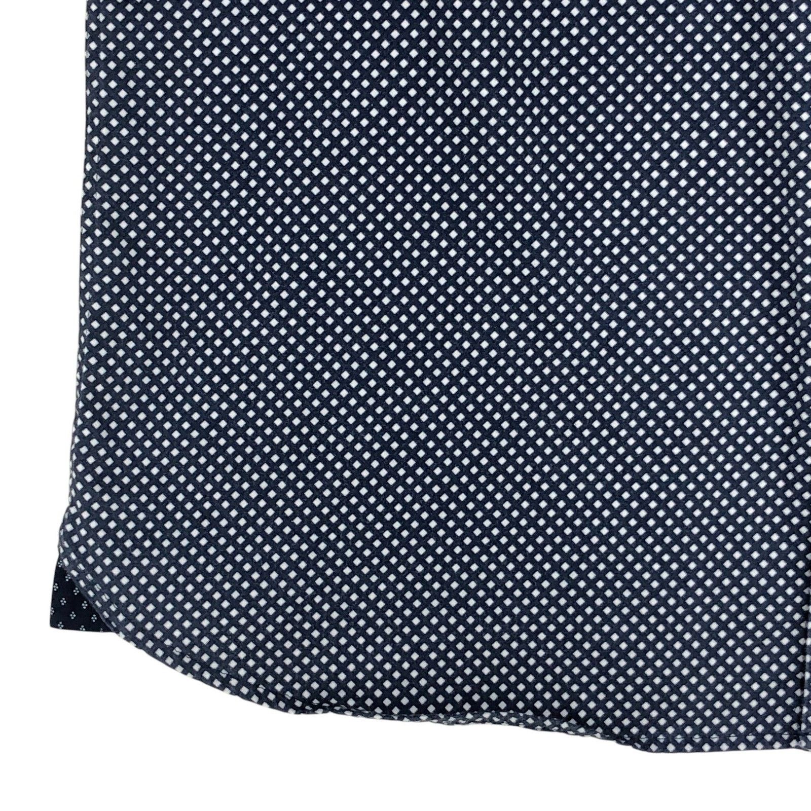 Ted Baker Ted Baker Shirt M Navy Geometric Short Sleeve Button Up Size US M / EU 48-50 / 2 - 4 Thumbnail