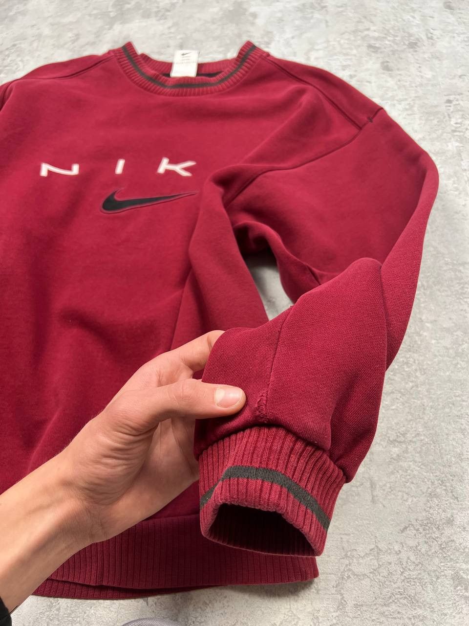 Nike Rare Vintage Nike Sweatshirt Spell Out Embroidered Logo Y2K Size US M / EU 48-50 / 2 - 18 Thumbnail