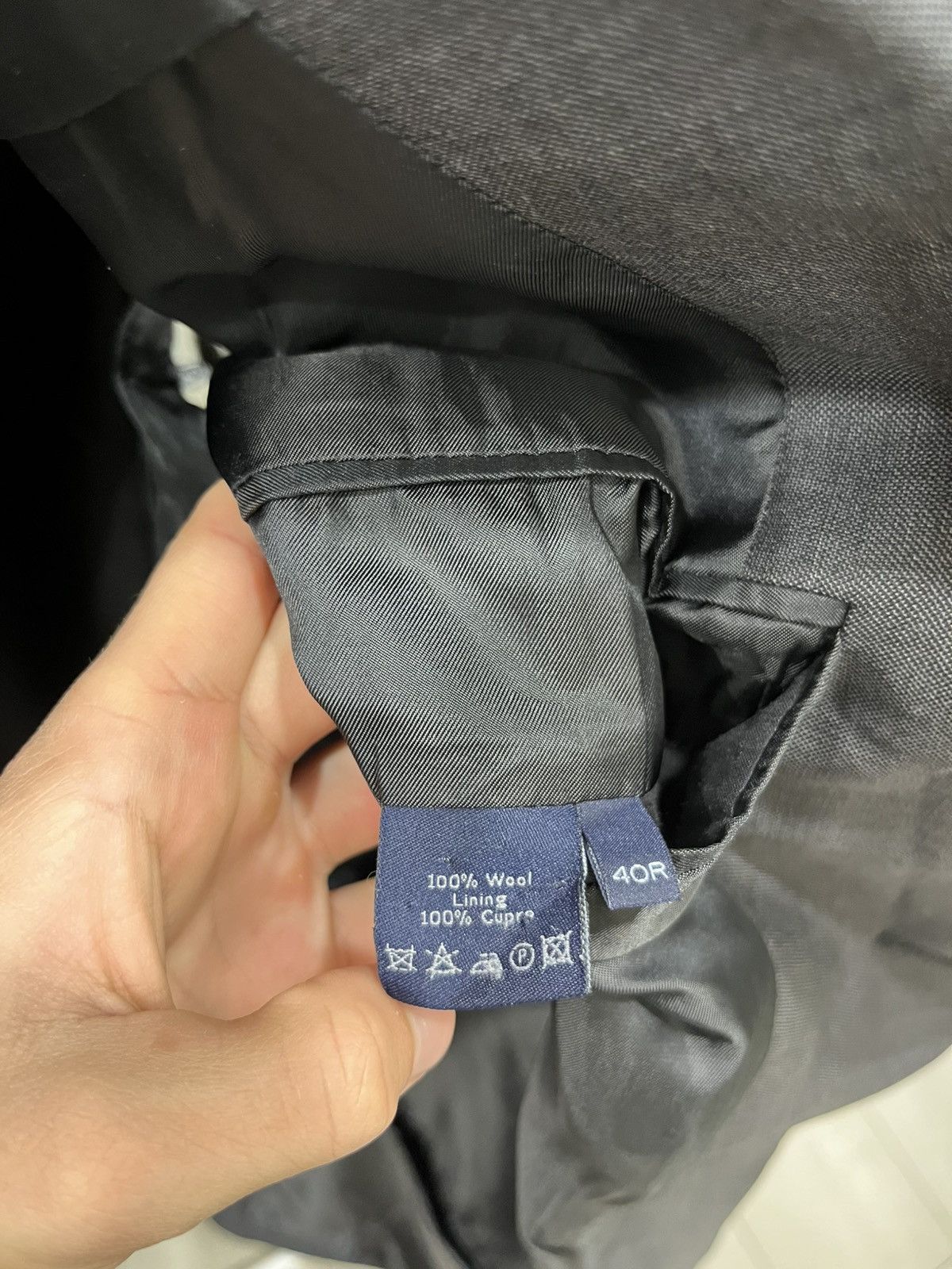 Gieves & Hawkes Claridge Navy Blue Striped Two Button Suit 46L Size 40R - 24 Thumbnail