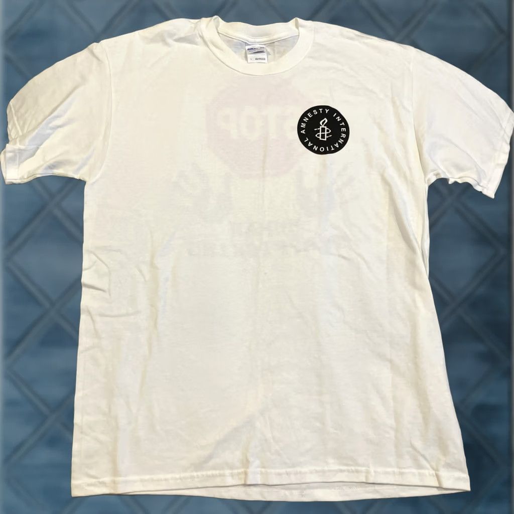 Gildan VINTAGE Amnesty International Stop Human Trafficking T Shirt Large NWOT Size US L / EU 52-54 / 3 - 1 Thumbnail