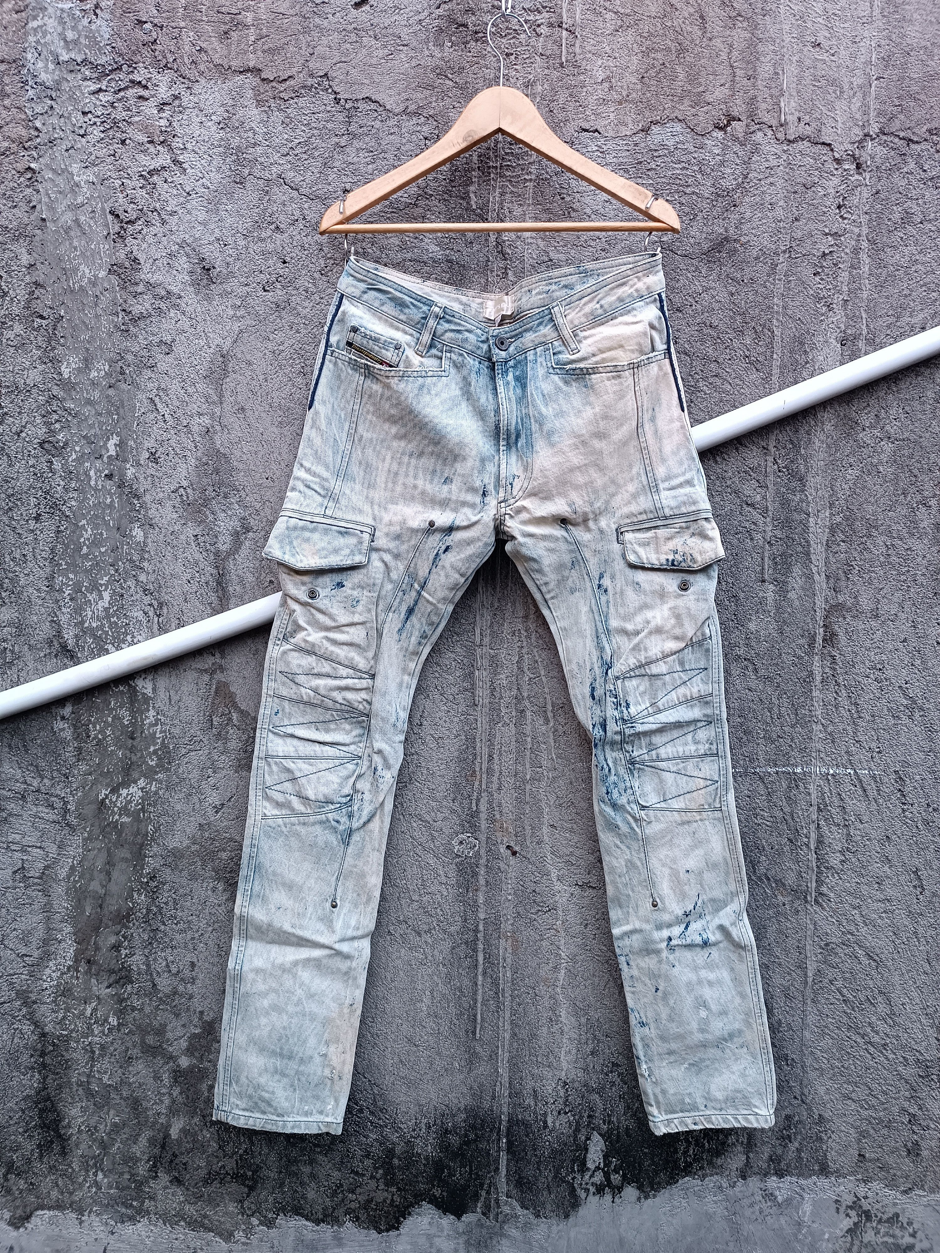 Diesel Vintage Diesel Acid Wash Biker Slim Fit jeans Size US 30 / EU 46 - 1 Thumbnail