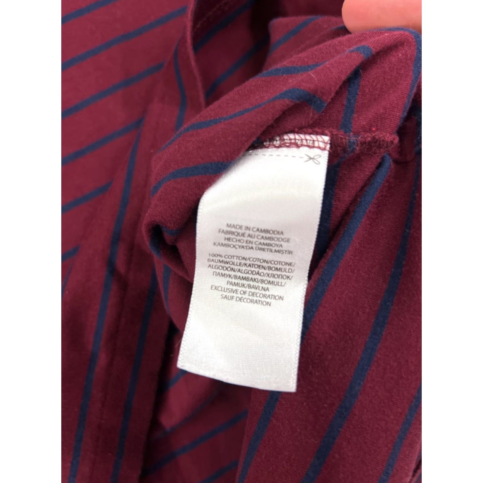 Polo Ralph Lauren Polo Ralph Lauren Shirt Men Large Red Stripe Pima Soft Touch Jersey READ Size US L / EU 52-54 / 3 - 4 Thumbnail