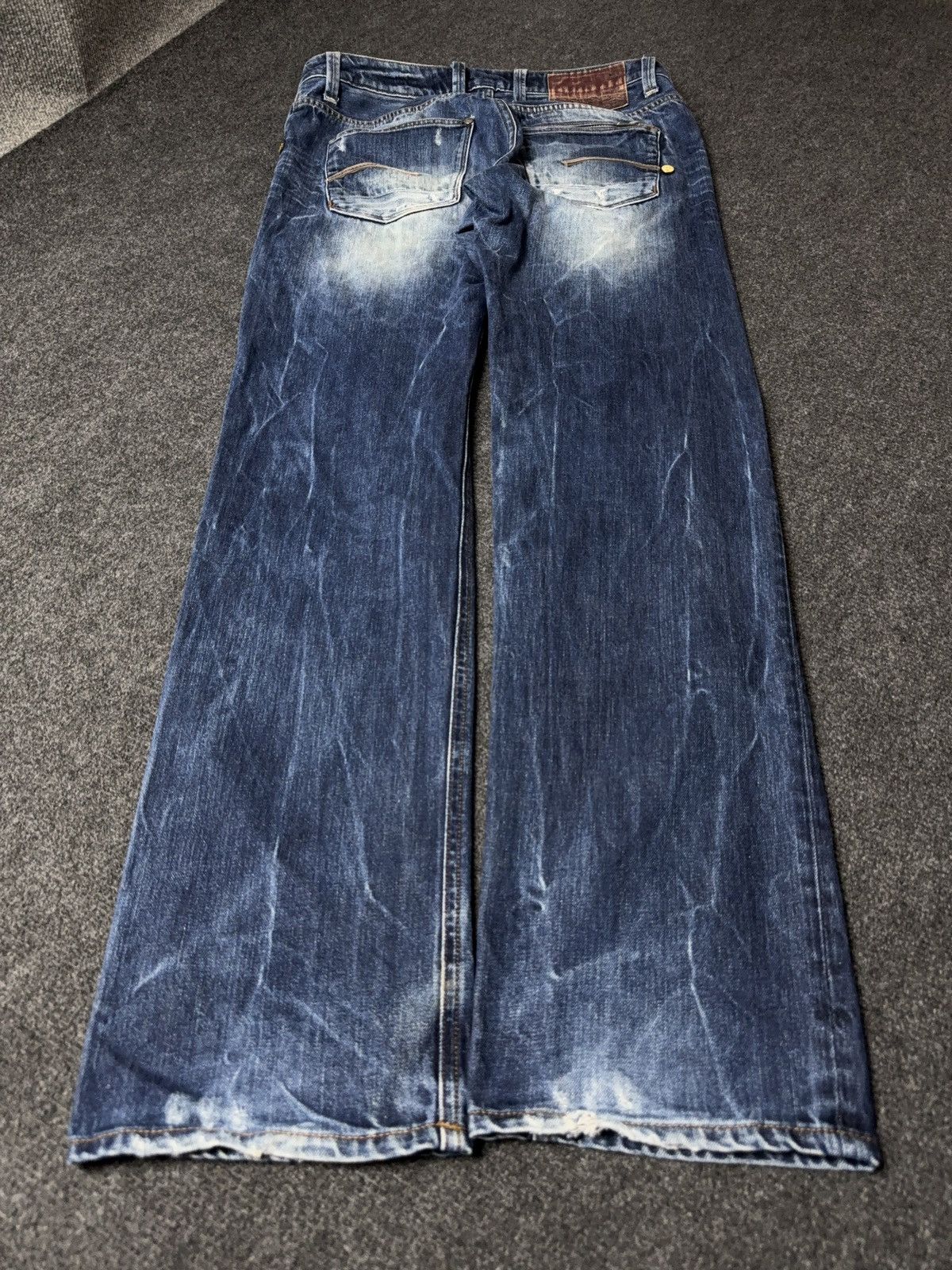 G-Star 00s Vintage G-Star RAW 520 Vintage Faded Denim Jeans Y2K Size US 32 / EU 48 - 9 Thumbnail