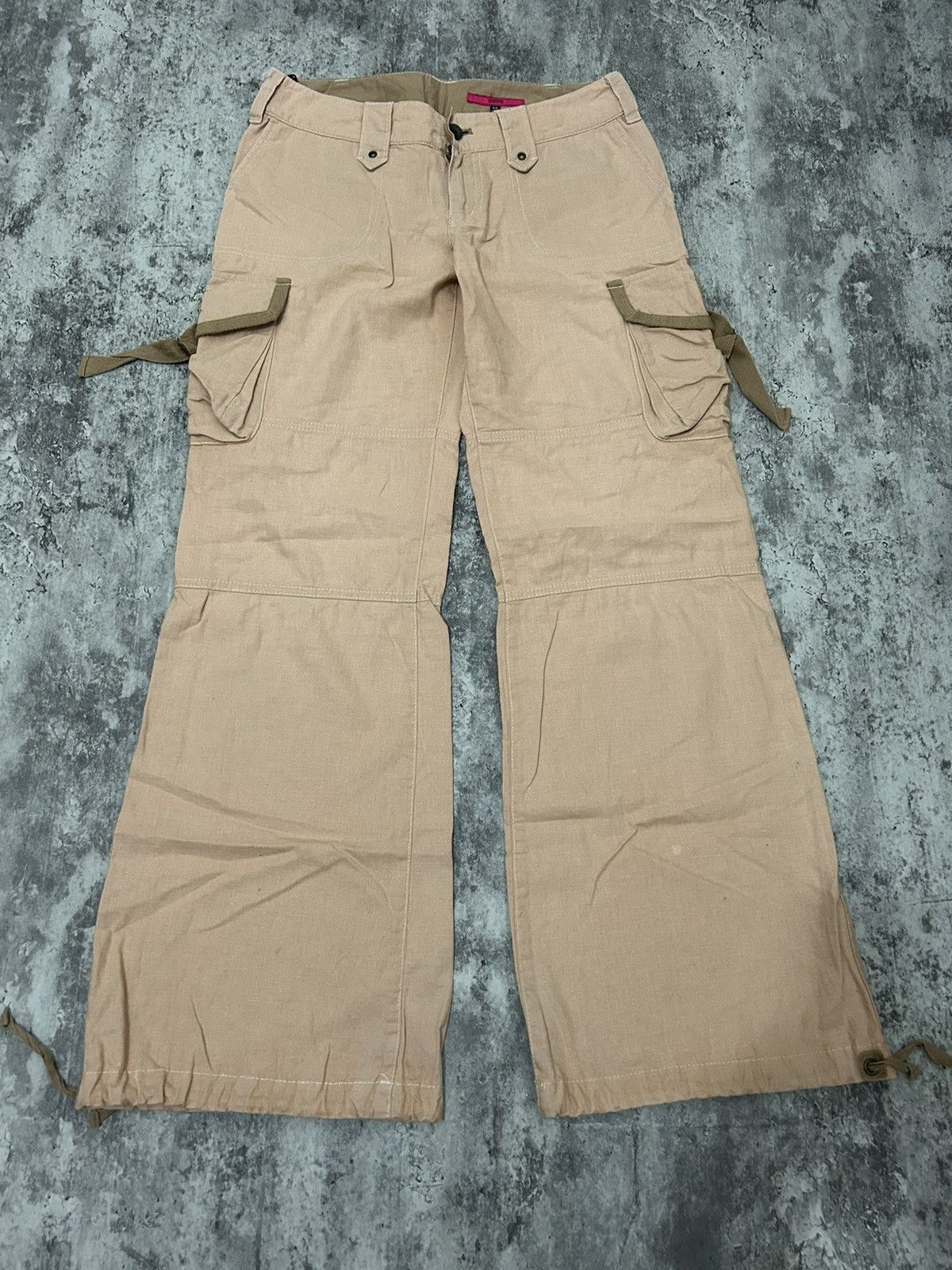 If Six Was Nine × Japanese Brand × Le Grande Bleu (L.G.B.) Ozoz Japan parachute Cargo Flare Pants Size US 30 / EU 46 - 4 Thumbnail