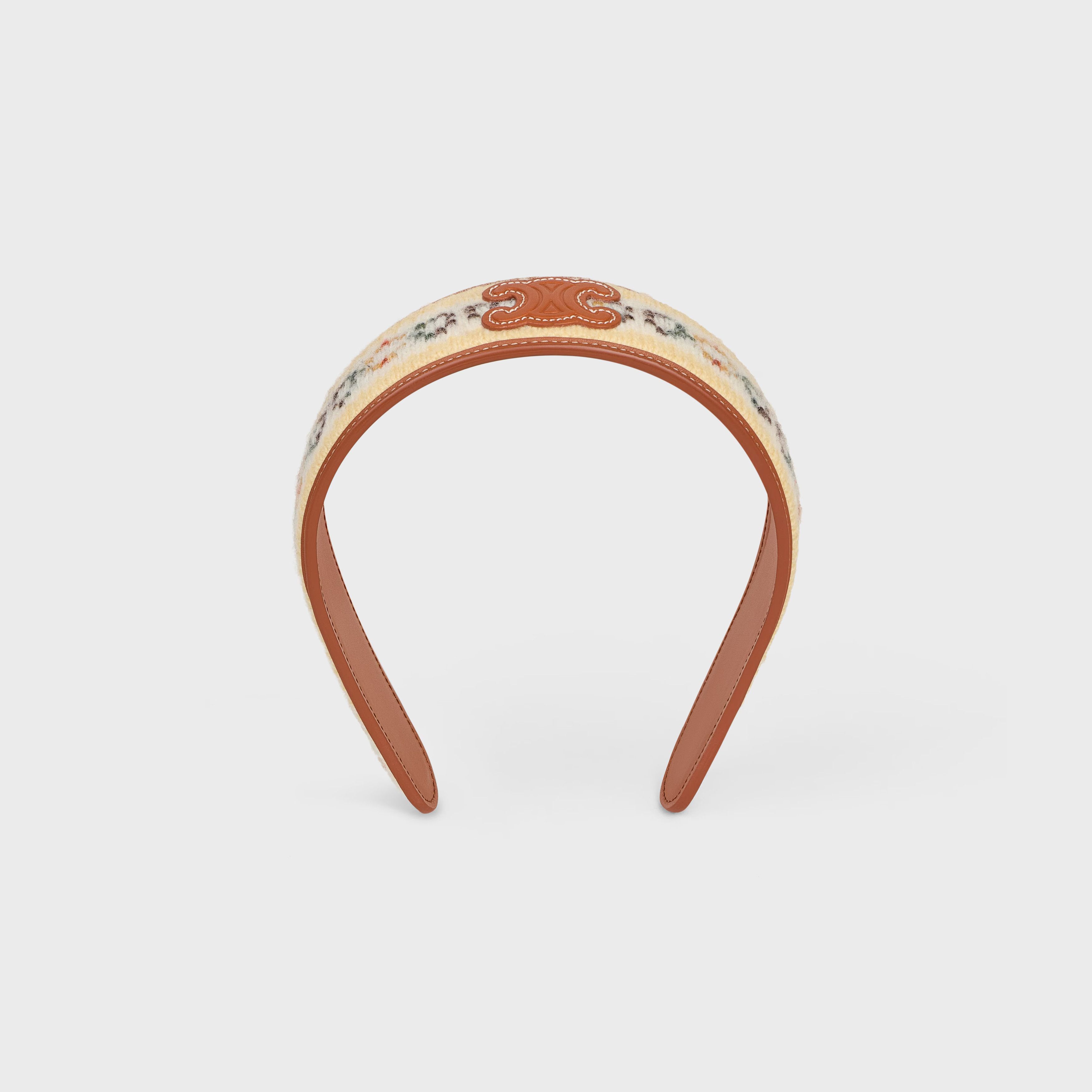 Celine o1bcso1str0925 461BK3WOC Size: OS / Headband in Yellow/Tan Size ONE SIZE - 1 Thumbnail