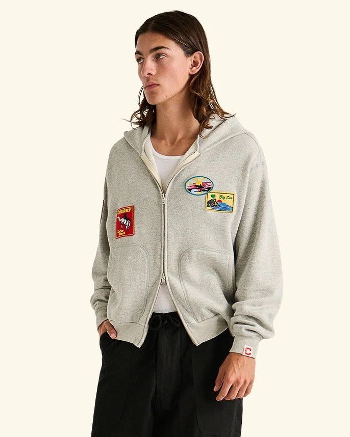 りー グレーワッぺ Cherry LA ~ Traveler Zip-Up Hoodie