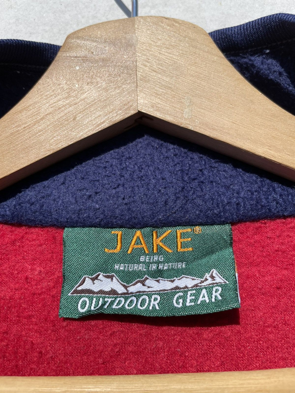 Vintage RARE🔥 Vintage JAKE Fleece Wool Half Zipper Jacket Size US L / EU 52-54 / 3 - 4 Thumbnail
