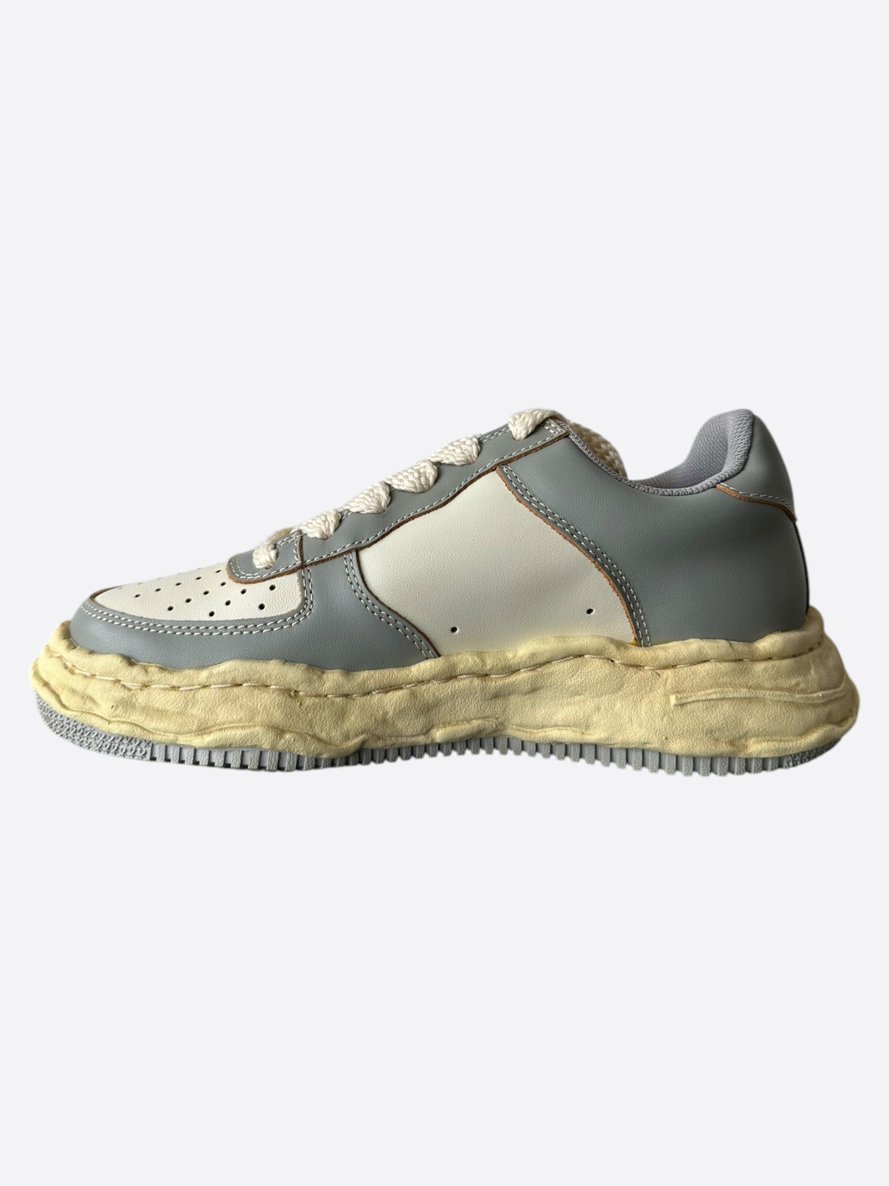 Maison MIHARA YASUHIRO Maison Mihara Yasuhiro Aged Grey & White Wayne Sneakers Size US 8 / EU 41 - 6 Thumbnail
