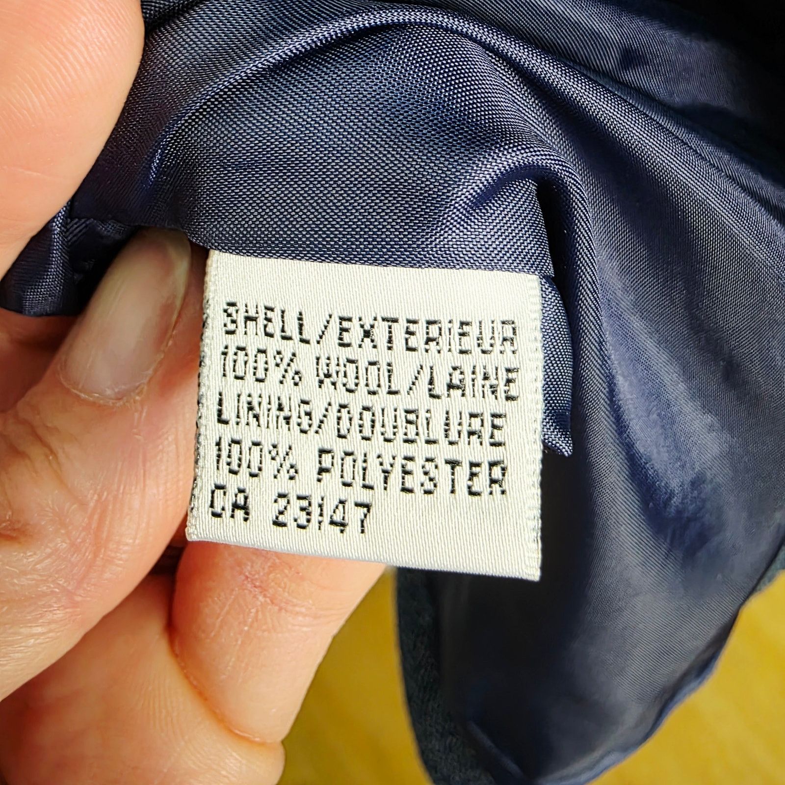 Other Vintage Talbots Petites Blue 100% Wool Women Blazer Jacket Size XL / US 12-14 / IT 48-50 - 4 Thumbnail