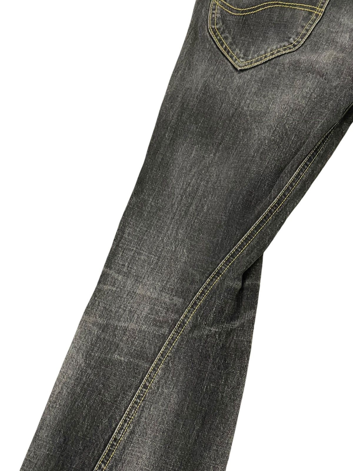 Japanese Brand Flare Jeans Lee Japan Faded Distress Boot Cut 8🟦9 Size US 30 / EU 46 - 15 Thumbnail