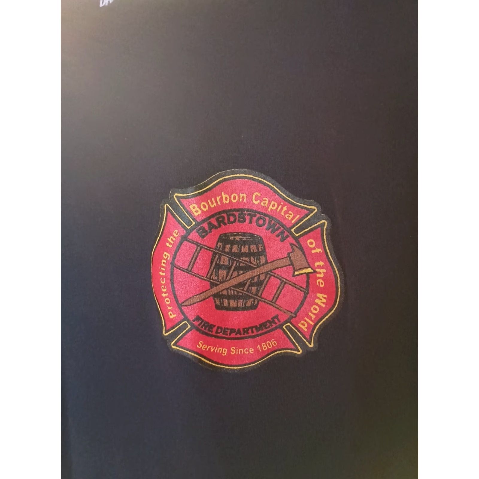 Gildan Bardstown Bourbon Capital Fire Department T-shirt M Men Black Gildan Official Whiskey Funny Shirt Size US M / EU 48-50 / 2 - 2 Thumbnail