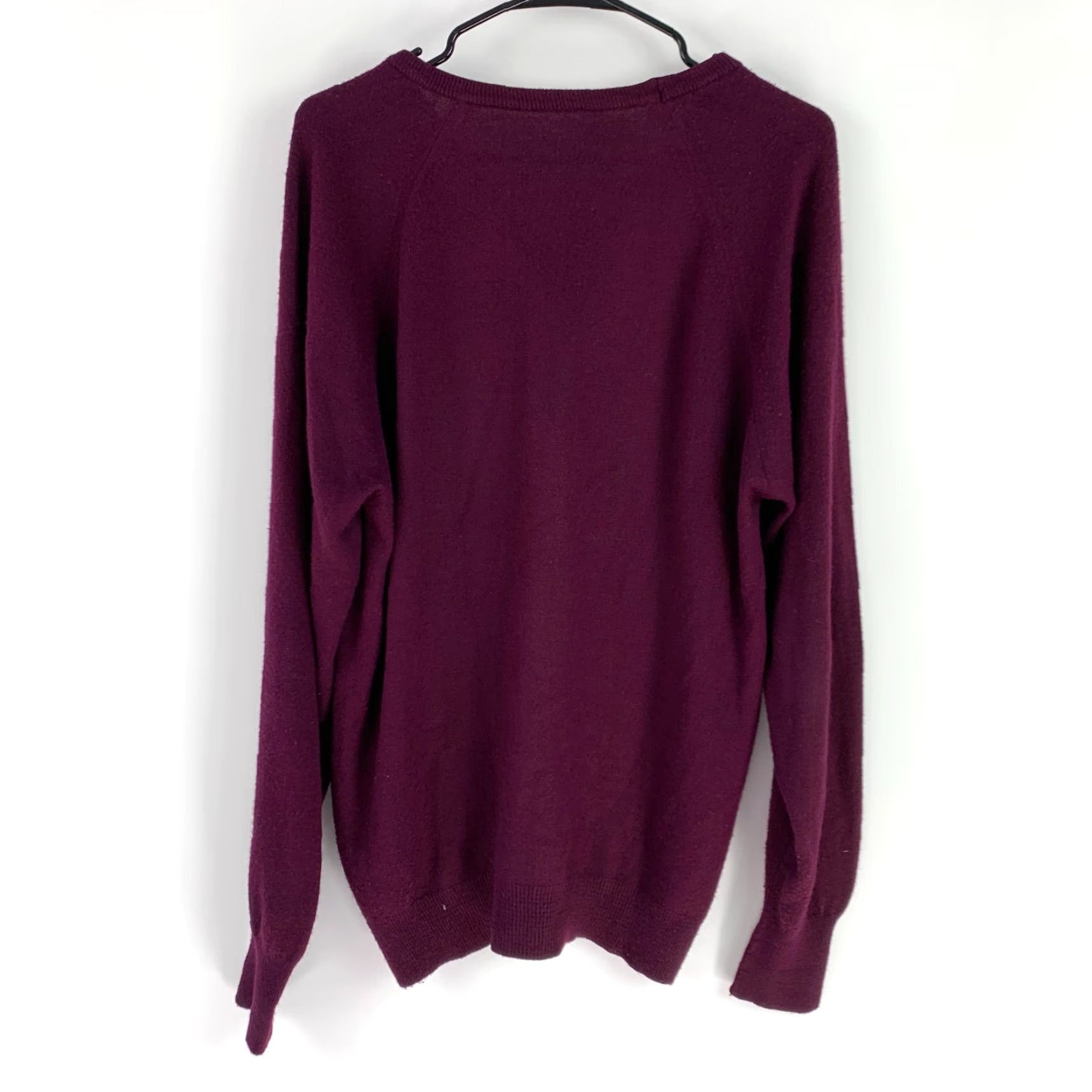 Sears VINTAGE Sears Burgundy V-Neck Sweater Dragon Logo Mens Large Size US L / EU 52-54 / 3 - 3 Thumbnail