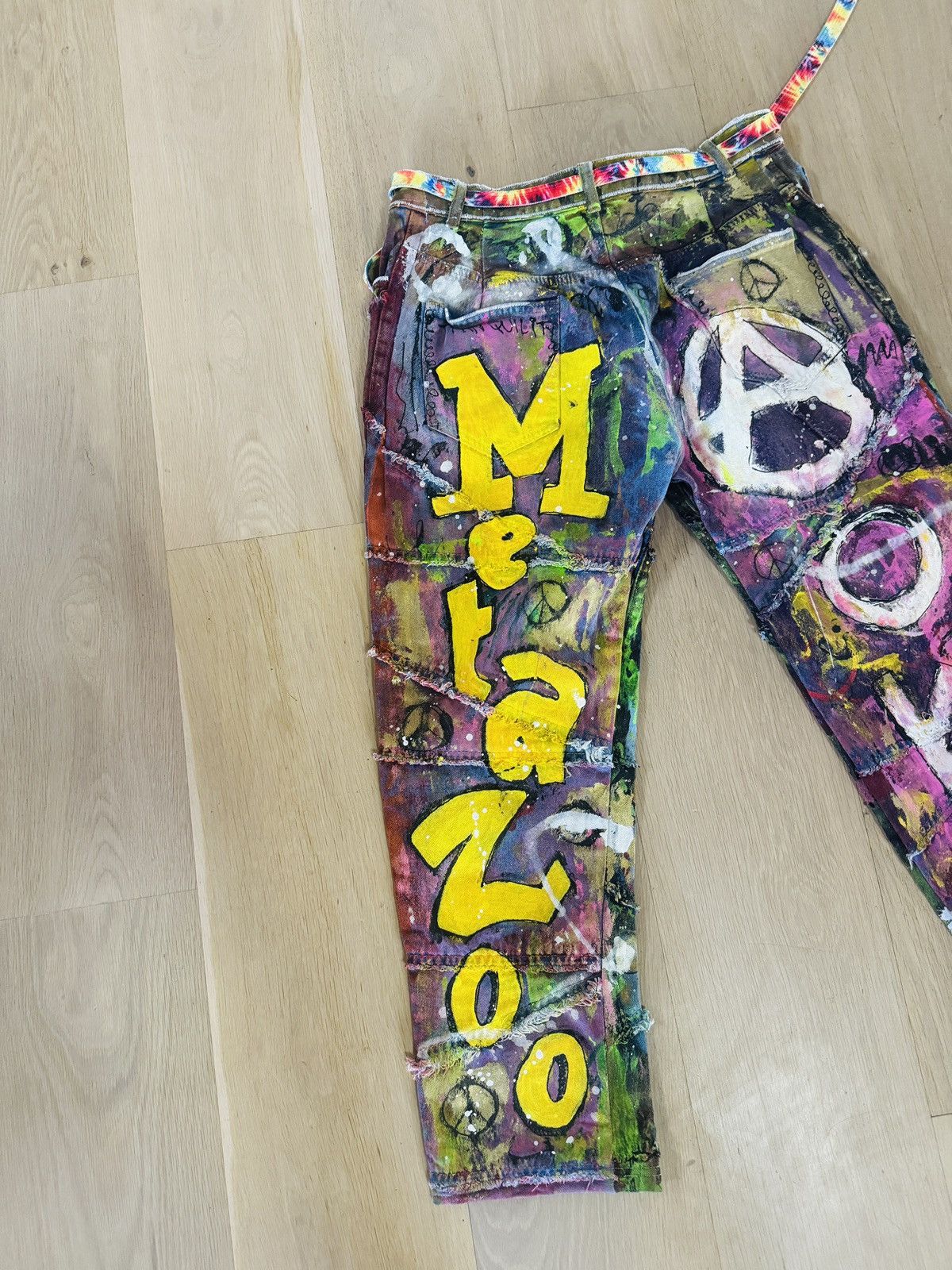 Other Steve Aoki 1 of 1 Hand Painted Denim Size US 28 / EU 44 - 6 Thumbnail