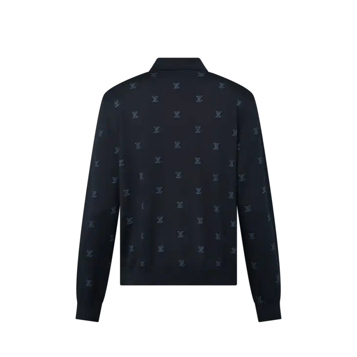 Louis Vuitton Wool, Silk and Cashmere Blend Long Sleeve LV Blason Polo Size US S / EU 44-46 / 1 - 3 Thumbnail