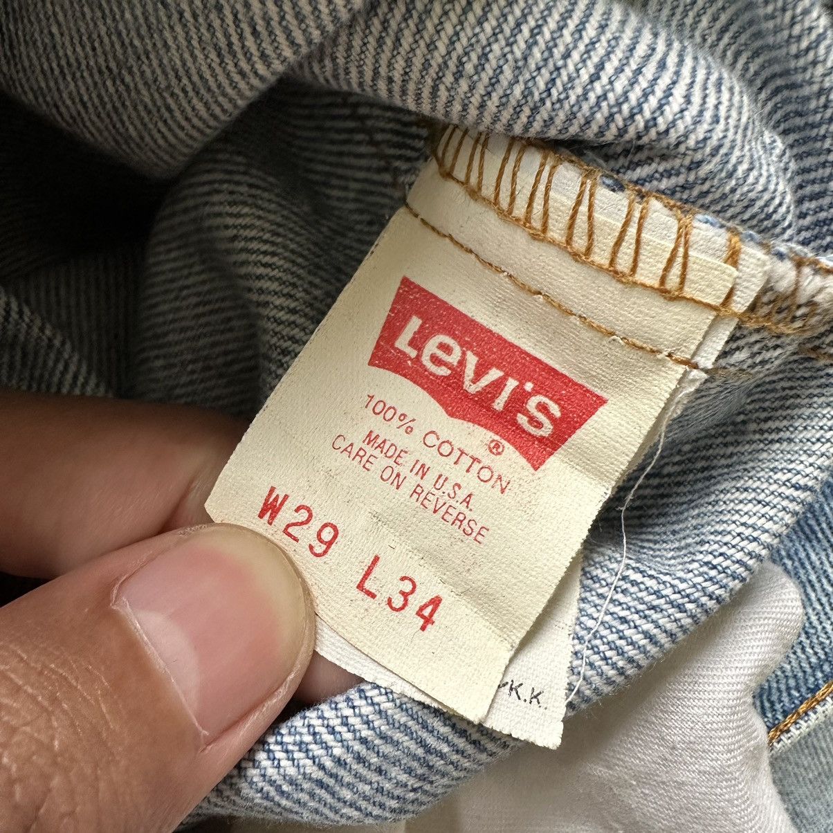 Jean × Levi's × Vintage Vintage Levi’s 510 USA Distressed Faded Denim Jean Pant W28 Size US 28 / EU 44 - 6 Thumbnail