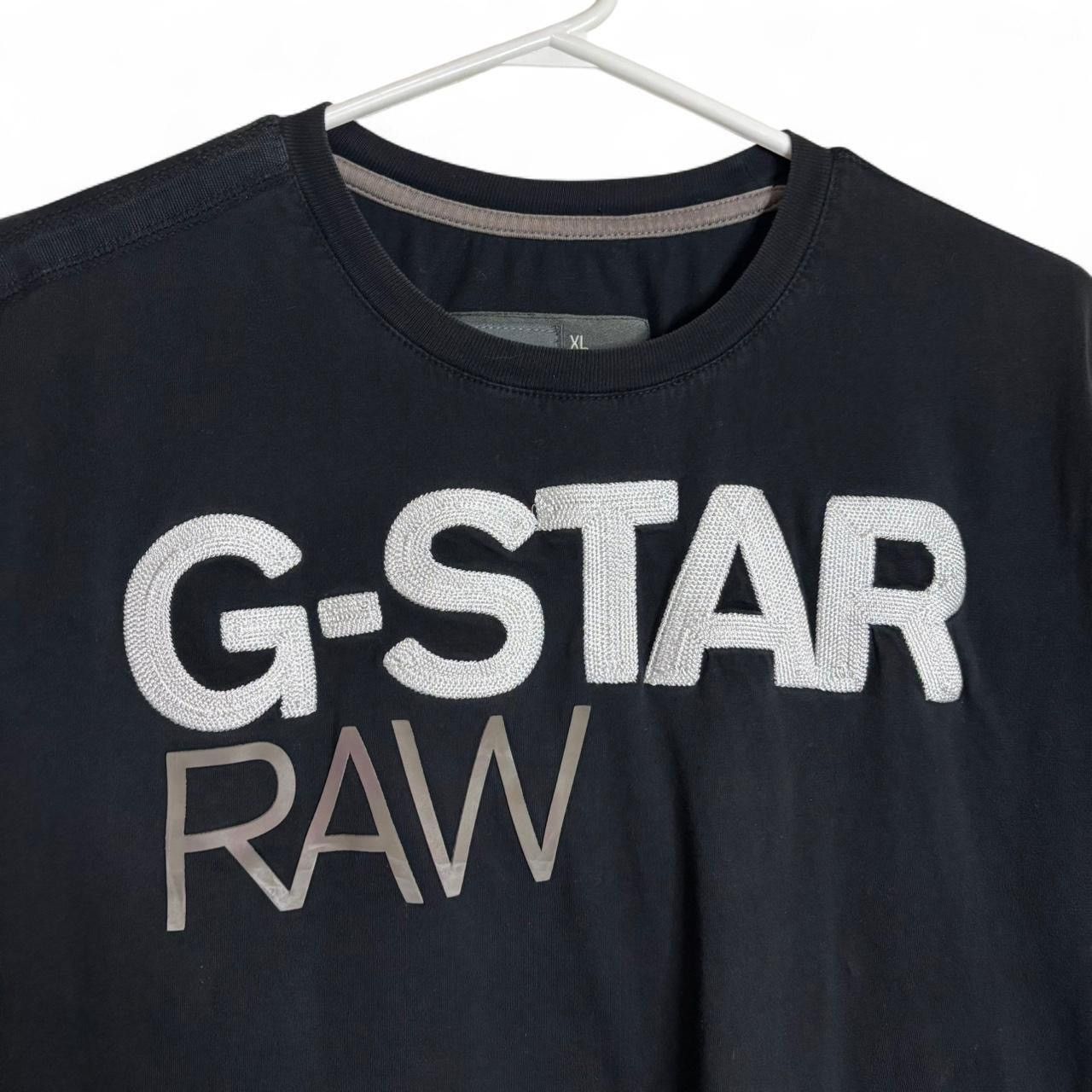G-Star G-Star Raw Black Embroidered Chain Stitched Graphic Tee - XL Size US XL / EU 56 / 4 - 3 Thumbnail