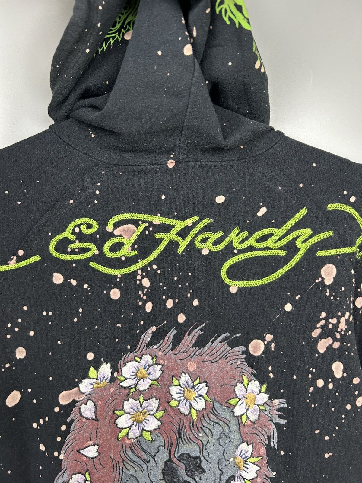 Christian Audigier × Ed Hardy × Vintage Vintage Ed Hardy Zip Up Hoodie Size XS / US 0-2 / IT 36-38 - 14 Thumbnail