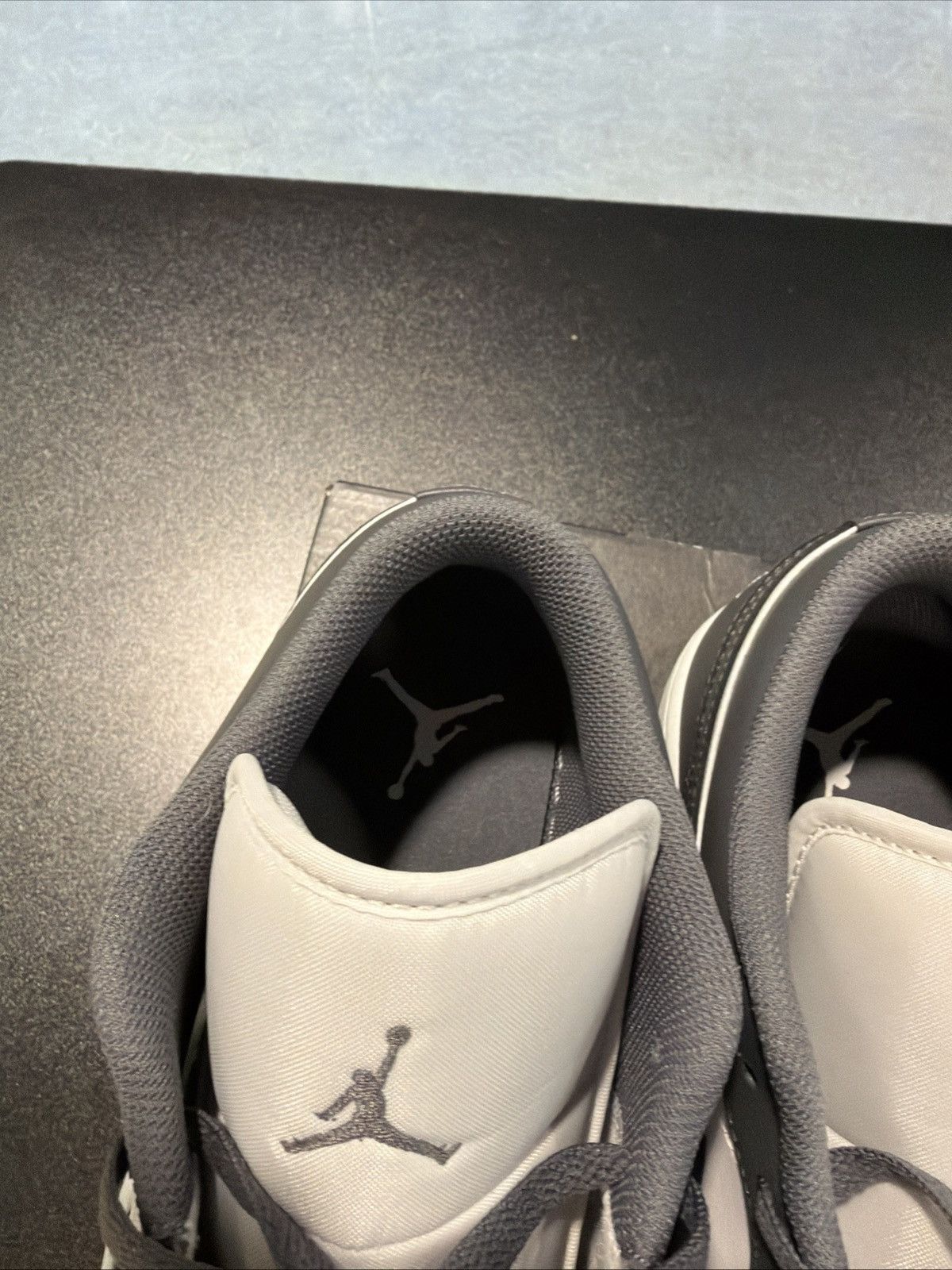 Jordan Brand Nike Air Jordan 1 Low Iron Gray Summit White Sneakers 553558 Size US 13 / EU 46 - 11 Thumbnail