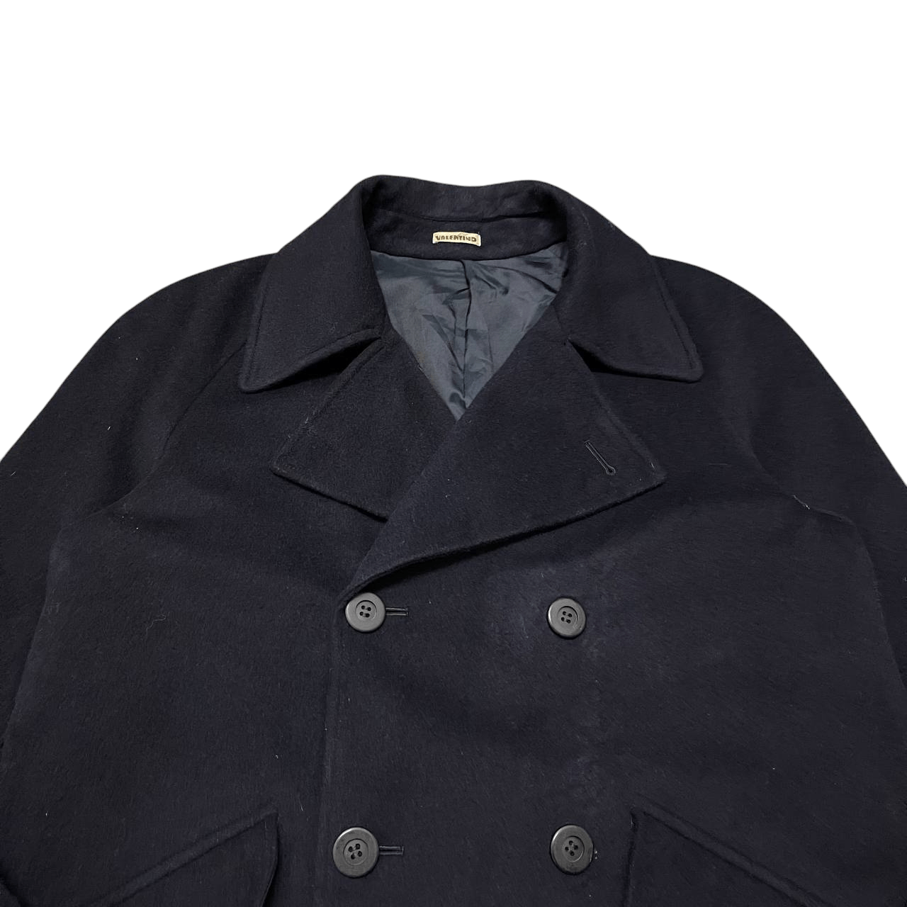 Valentino Vintage 90's Valentino Wool Long Coat Double Breasted Size US M / EU 48-50 / 2 - 2 Thumbnail