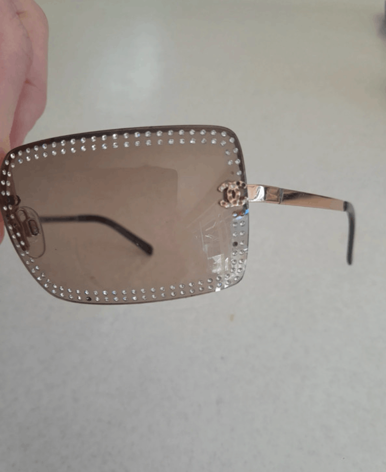 Chanel × Vintage CHANEL Sunglasses 4105-B Mask Visor Rimless Ski Shield 4033 Size ONE SIZE - 3 Thumbnail