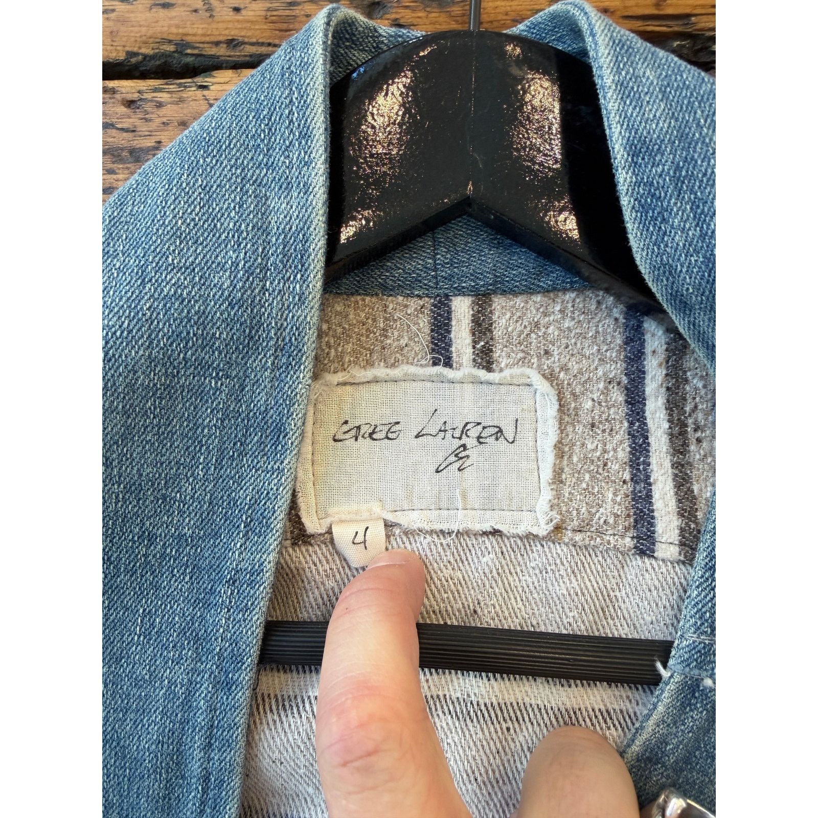 Greg Lauren Greg Lauren SAMPLE Striped GL1 kimono Size US XL / EU 56 / 4 - 5 Thumbnail