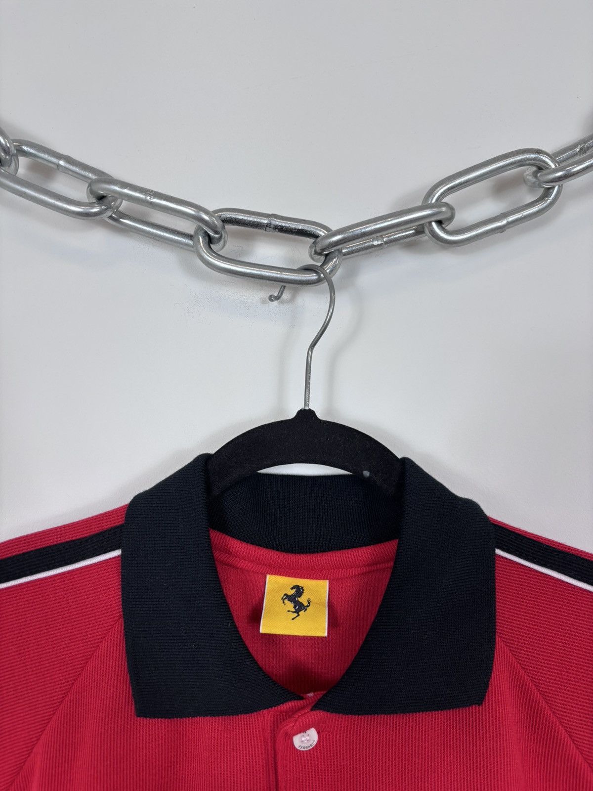 Ferrari Vintage Ferrari 1996 Official Big Logo Racing Red Polo Shirt Size US XL / EU 56 / 4 - 5 Thumbnail