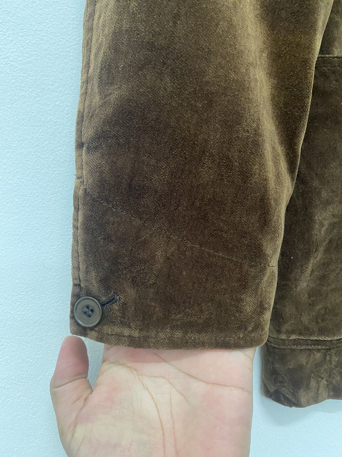 Designer × Vintage × Yohji Yamamoto Yohji Yamamoto Ined Hommes Speciaux velvet jacket Size US M / EU 48-50 / 2 - 6 Thumbnail