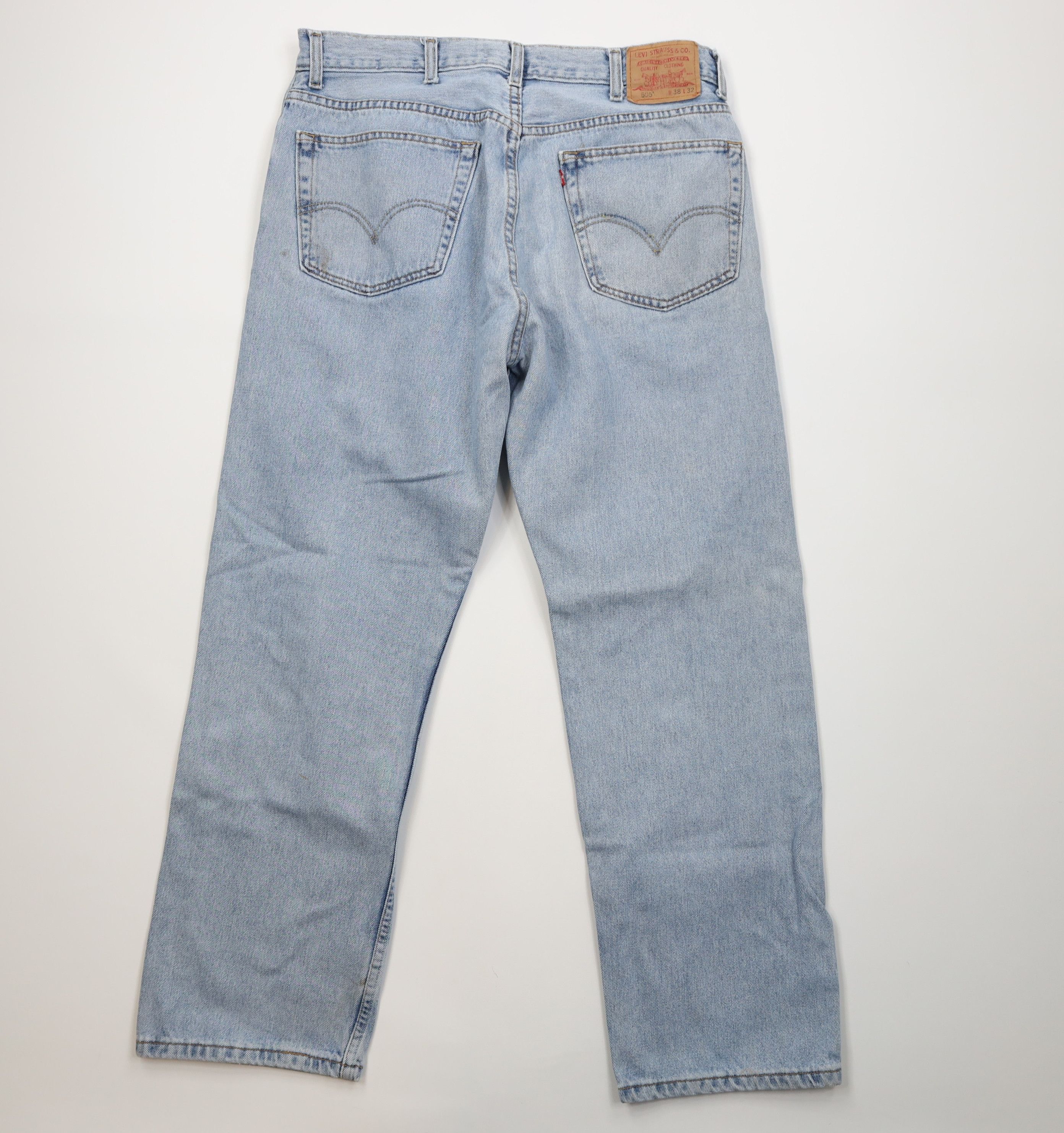 Levi's Vintage Y2K 2004 Levis 505 Regular Straight Leg Jeans Blue Size US 38 / EU 54 - 12 Thumbnail