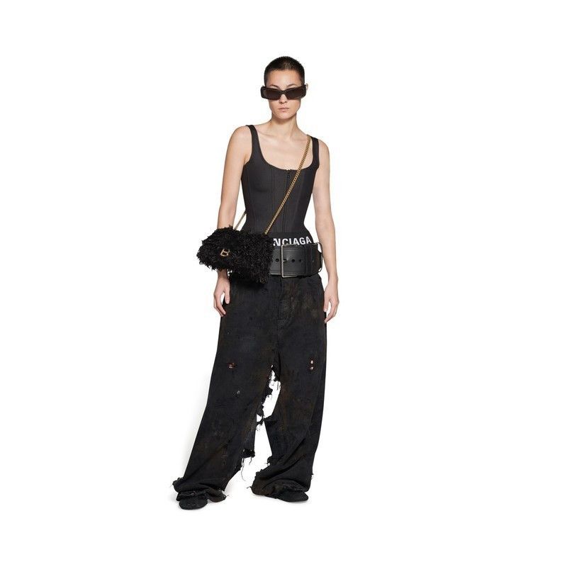Balenciaga o1mt1gz1224 Size: OS / Crush Small Chain Bag Frabric Size ONE SIZE - 4 Thumbnail