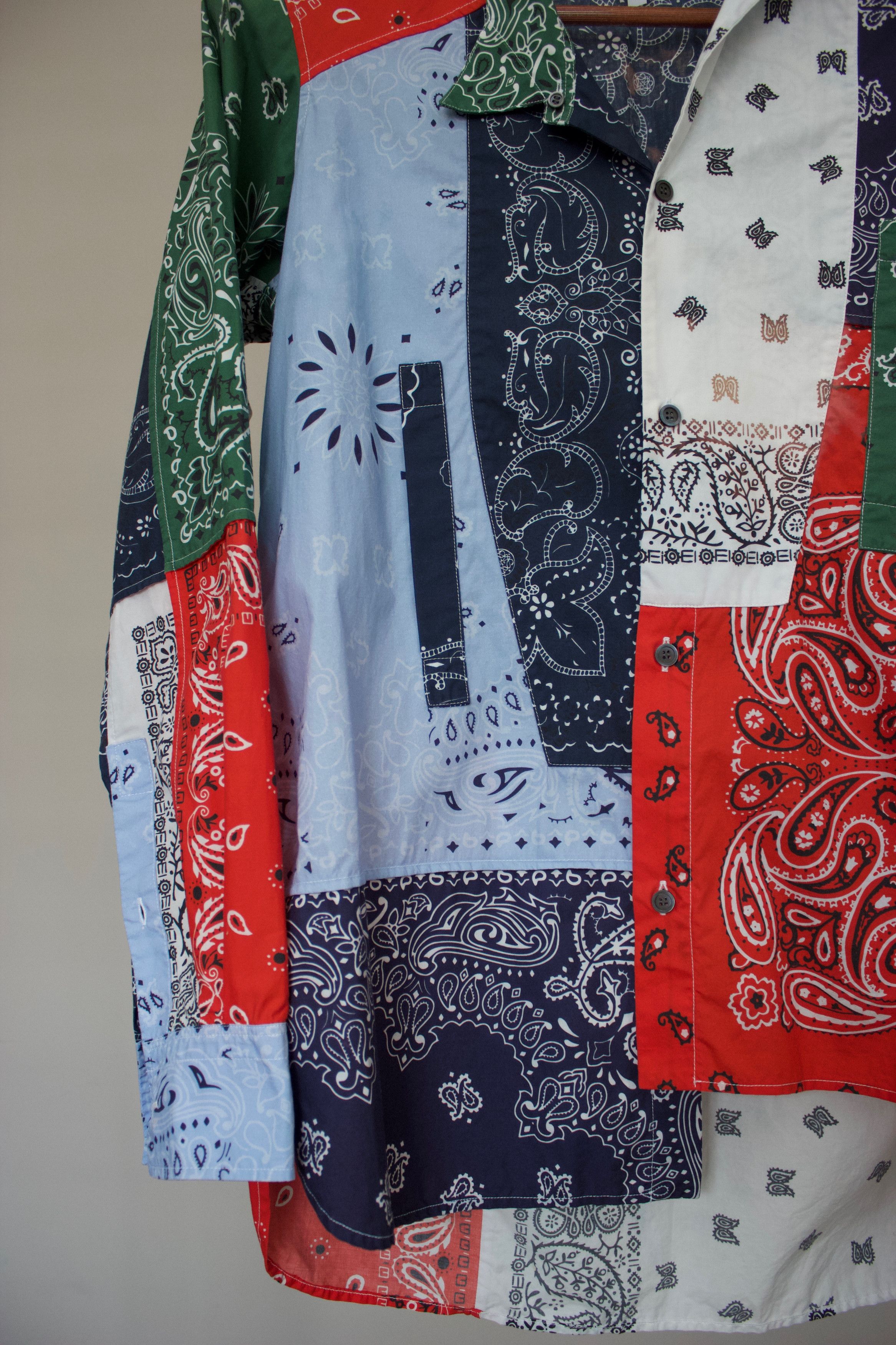 Loewe S/S19 Loewe Asymmetrical Bandana Long Sleeve Shirt Size US XS / EU 42 / 0 - 4 Thumbnail