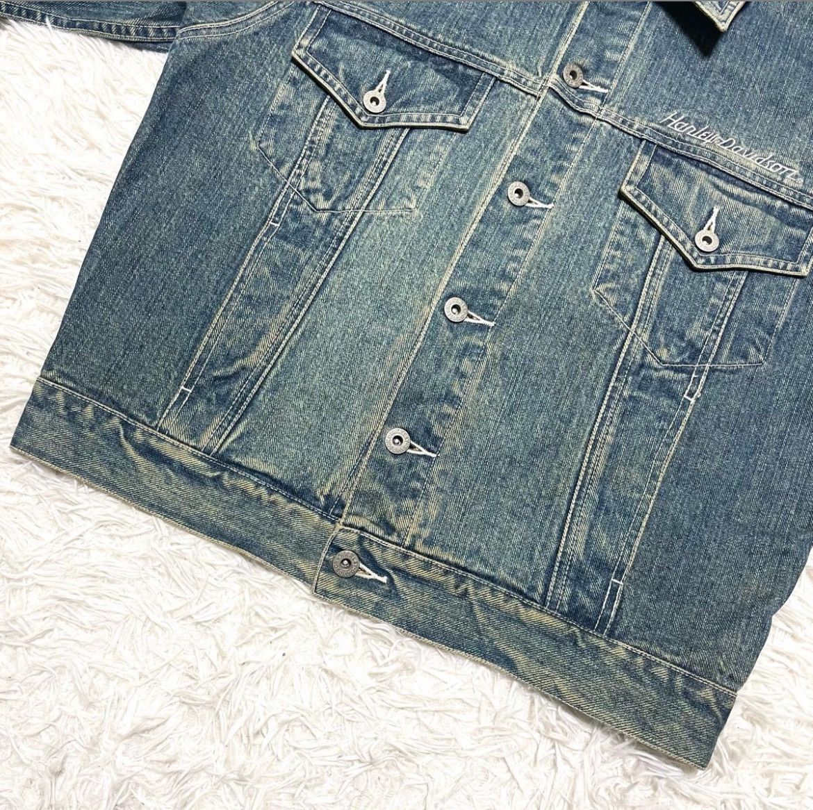 Harley Davidson Vintage Harley-Davidson Chrome Sweet Chrome Denim jacket Size US L / EU 52-54 / 3 - 4 Thumbnail