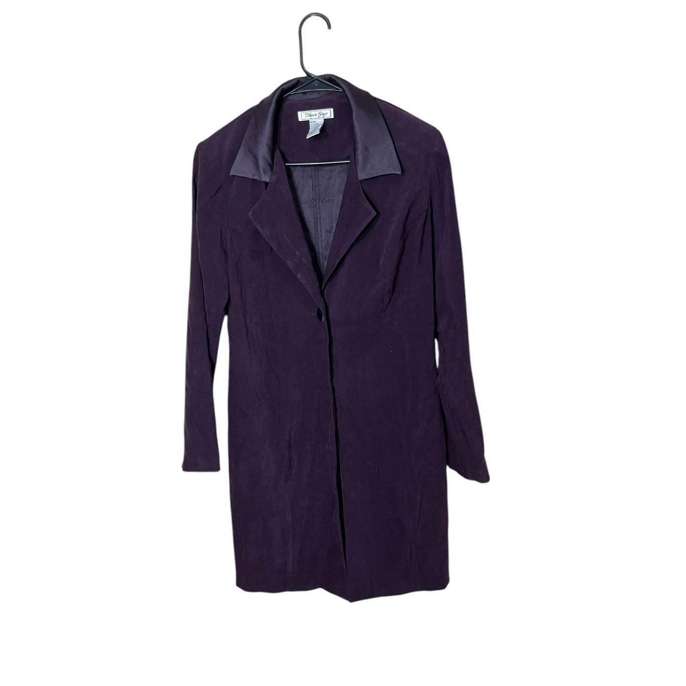 Other Vintage Dawn Joy 90s Purple Long Line Blazer Size 9/10 Size M / US 6-8 / IT 42-44 - 1 Thumbnail