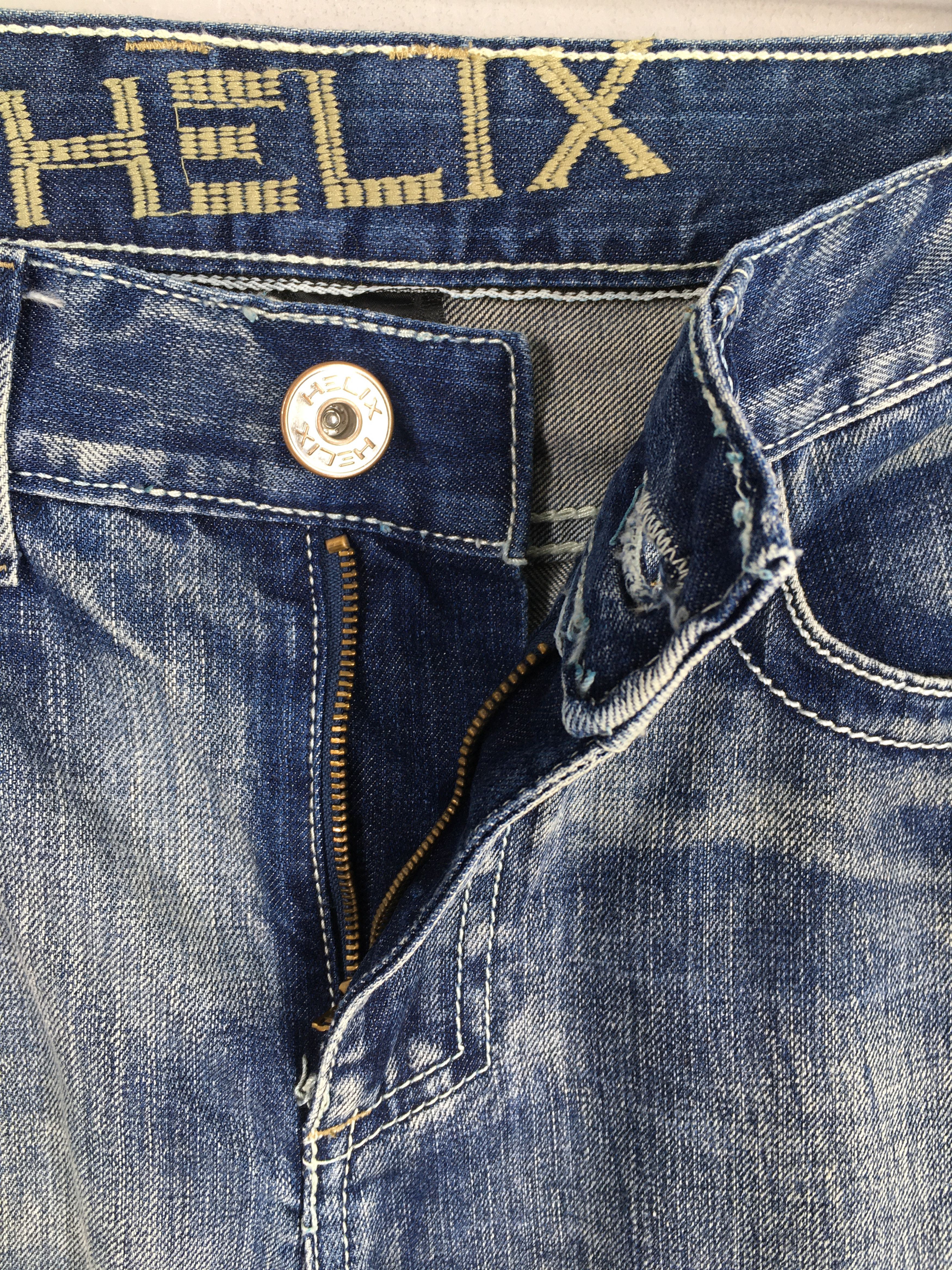 Helix Size 31x32 Vintage Y2K Helix Faded Flared Bootcut Jeans S208 Size US 31 - 6 Thumbnail
