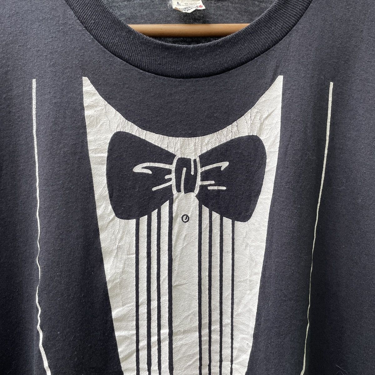 Vintage Vintage 80s Haagen Dazs Tuxedo Promo T-Shirt Single Stitch Size US M / EU 48-50 / 2 - 5 Thumbnail