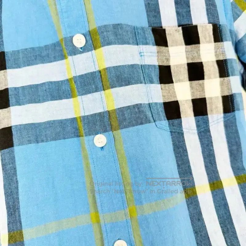 Burberry Burberry Blue Short Sleeve Shirt for Women. Size S / US 4 / IT 40 - 2 Thumbnail