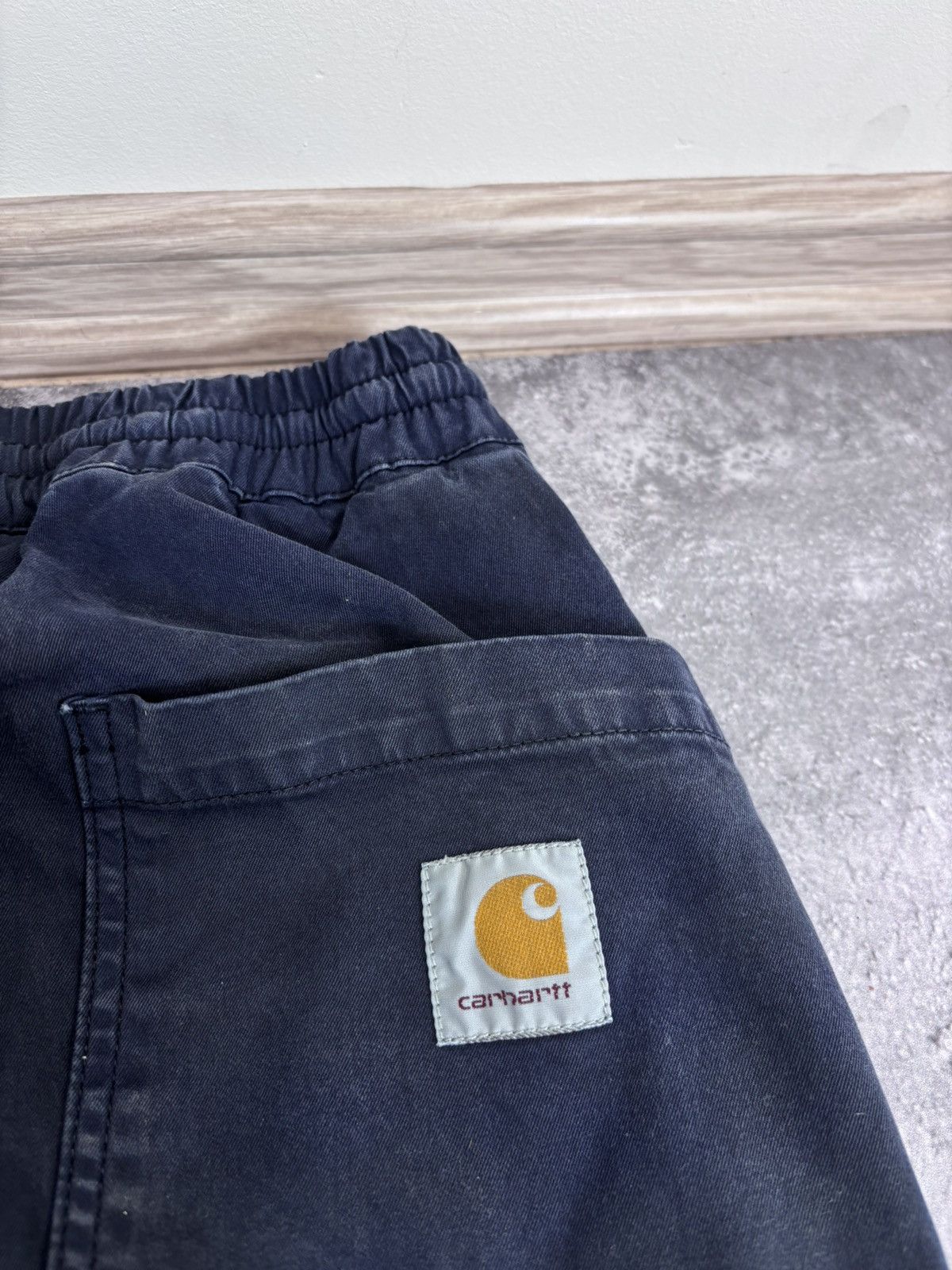 Carhartt Carhartt WIP Lawton Pants Men’s Navy Blue Joggers Tapered Size US 34 / EU 50 - 8 Thumbnail