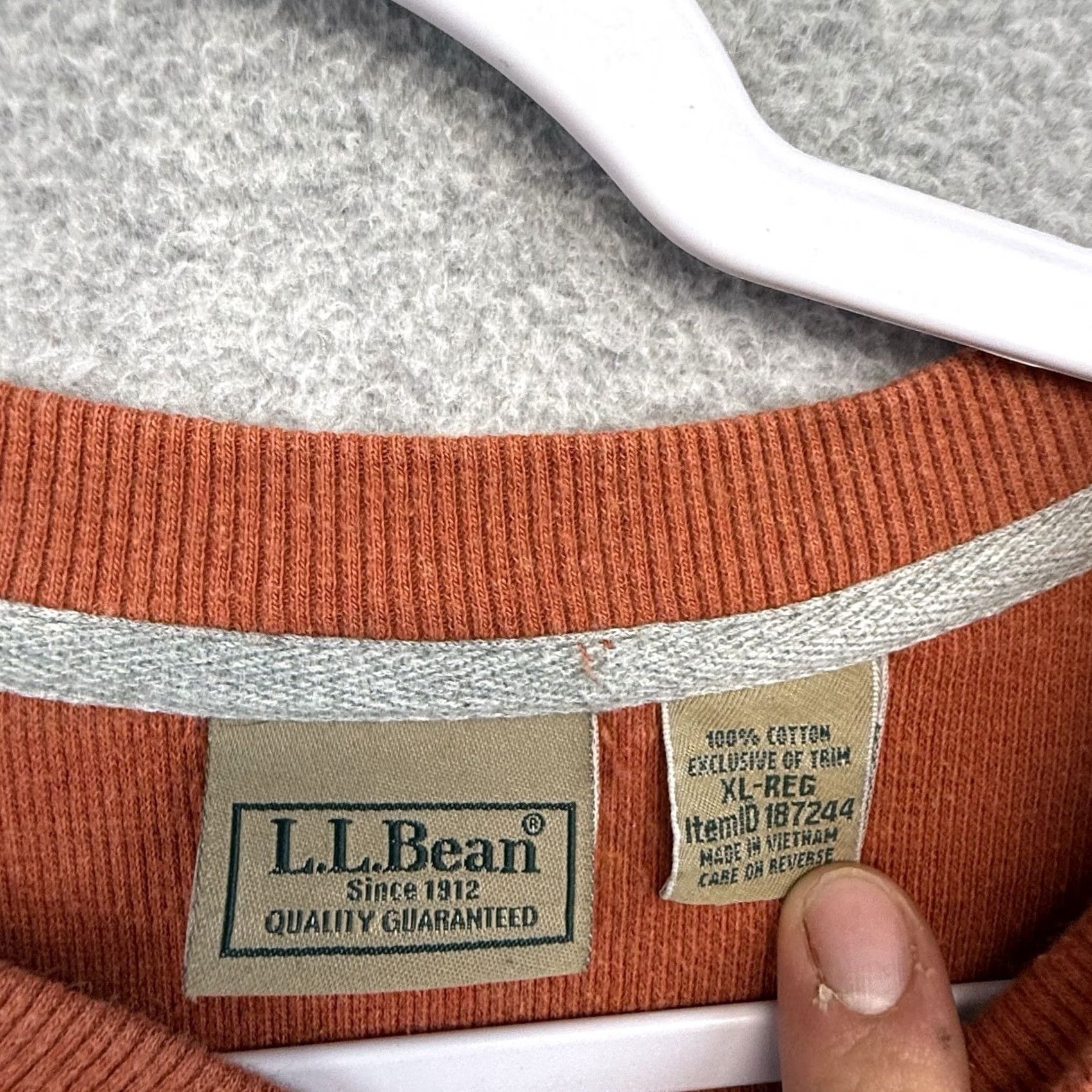 Vintage VINTAGE LL Bean Henley Shirt Mens XL Thermal Waffle Stretch Base Layer Burnt Orange Size US XL / EU 56 / 4 - 4 Thumbnail