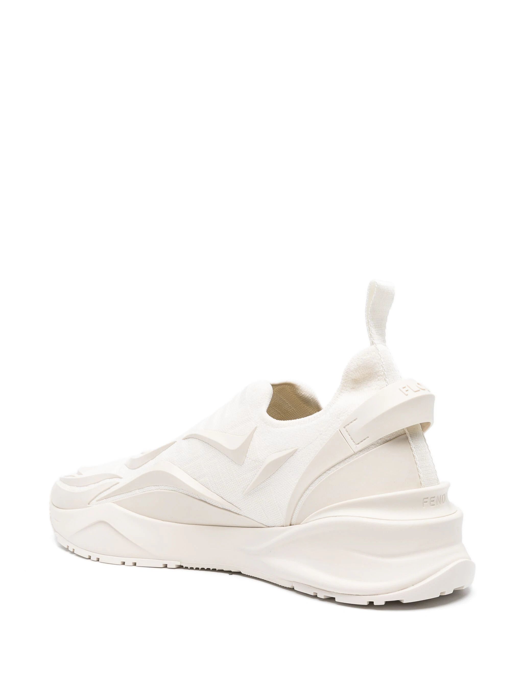 Fendi o1w1db10724 Flow Mesh Sneakers in Ivory Size US 13 / EU 46 - 2 Thumbnail