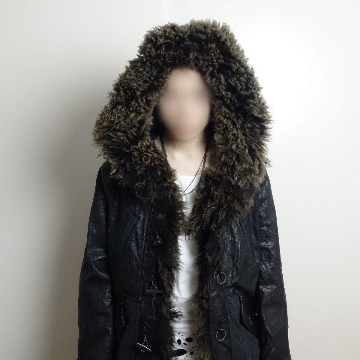 Emporio Armani FW2008 EMPORIO ARMANI Buffalo Fur Leather × Wool Long Jacket Size US M / EU 48-50 / 2 - 3 Thumbnail