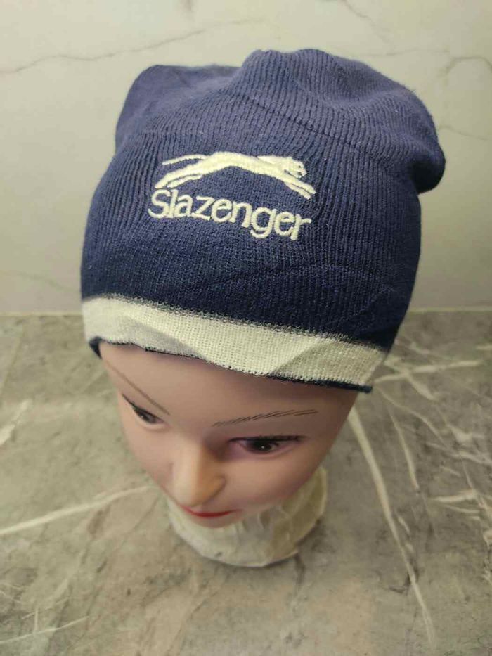 Vintage Slazenger x Geelong Football Club Beanie Size ONE SIZE - 1 Thumbnail