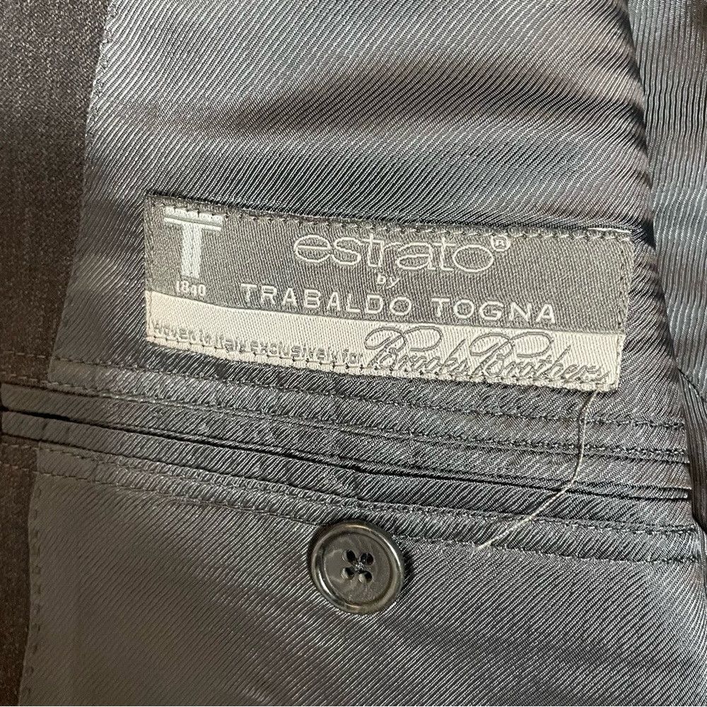 Brooks Brothers Brooks Brothers Wool Dark Grey Suit Jacket Size 42R Size 42R - 6 Thumbnail
