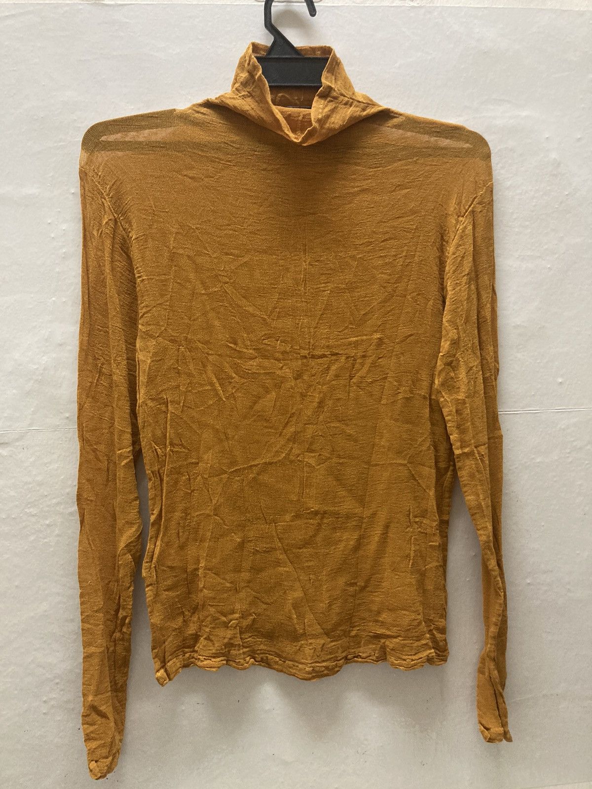 Designer × Issey Miyake × Japanese Brand ISSEY MIYAKE Permanente Brown Pleats High Neck Long Sleeve Size S / US 4 / IT 40 - 1 Thumbnail