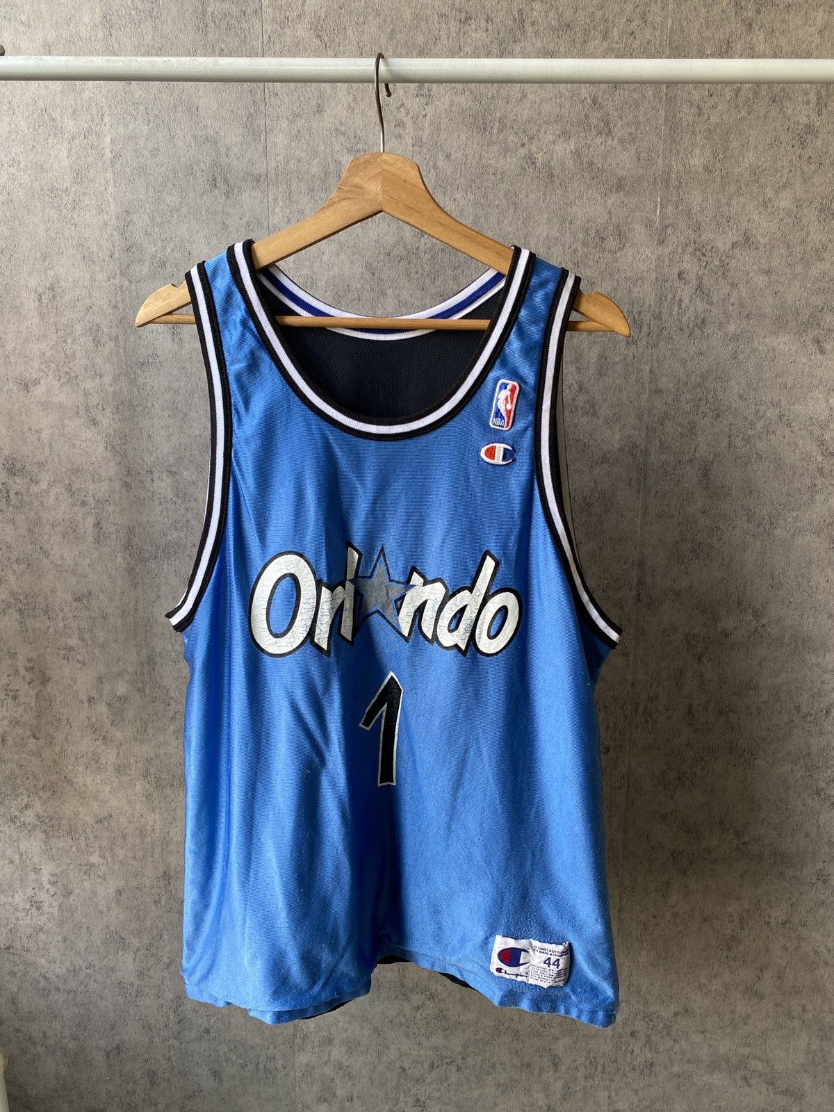 Champion × NBA × Vintage Rare!!! Vintage 90s Orlando Magic Penny Hardway Reversible Size US L / EU 52-54 / 3 - 1 Thumbnail