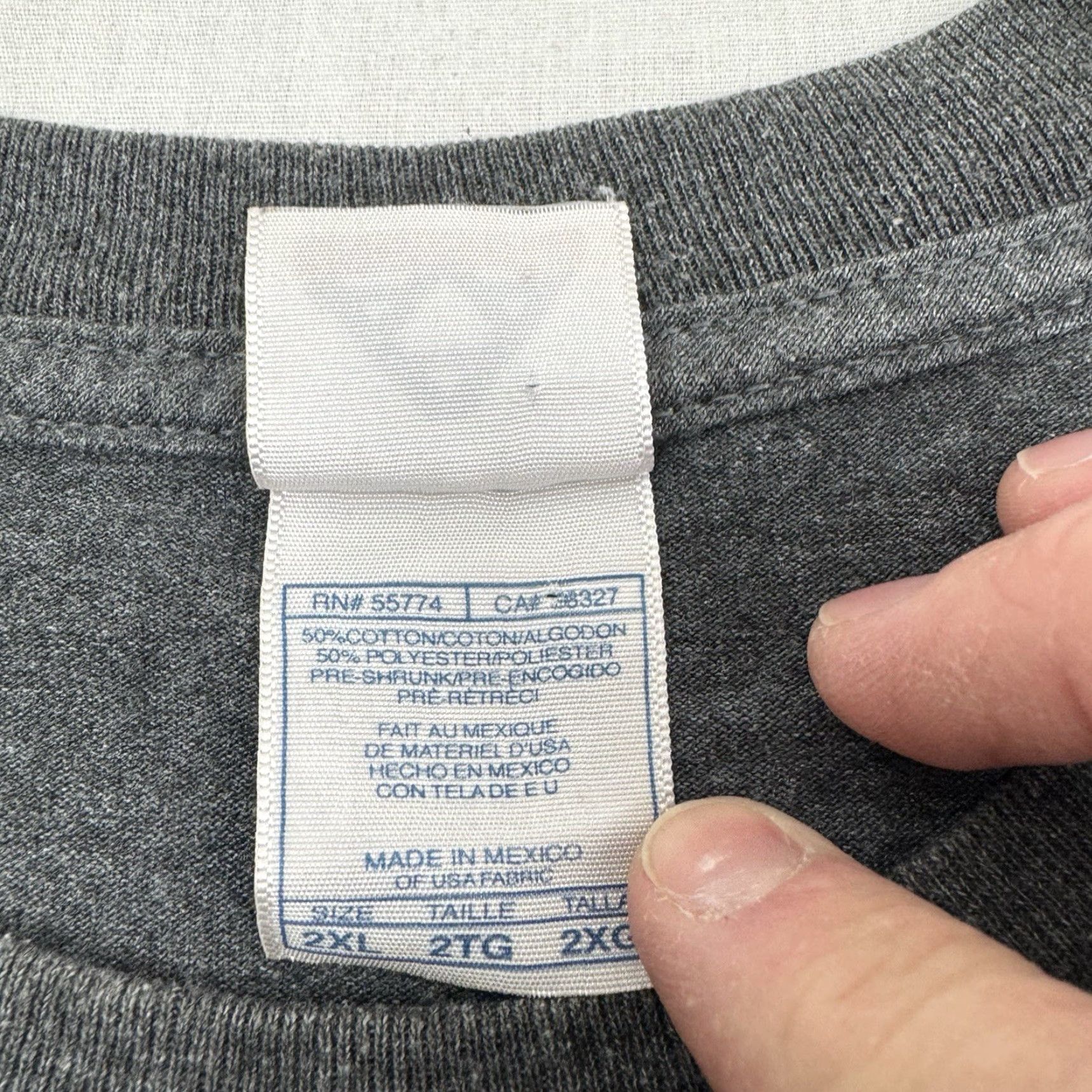 Vintage VINTAGE For Rent By The Hour T Shirt Funny Adult 2XL Gray Hipster Y2K Mens Shirt Size US XXL / EU 58 / 5 - 3 Thumbnail