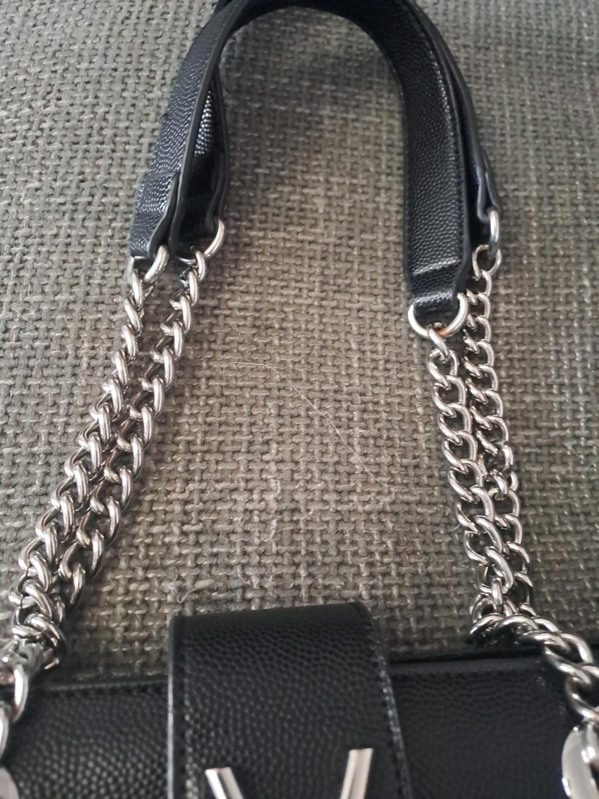 Valentino Valentino Ladies Black Leather Handbag Chain Strap Valentino Size ONE SIZE - 4 Thumbnail