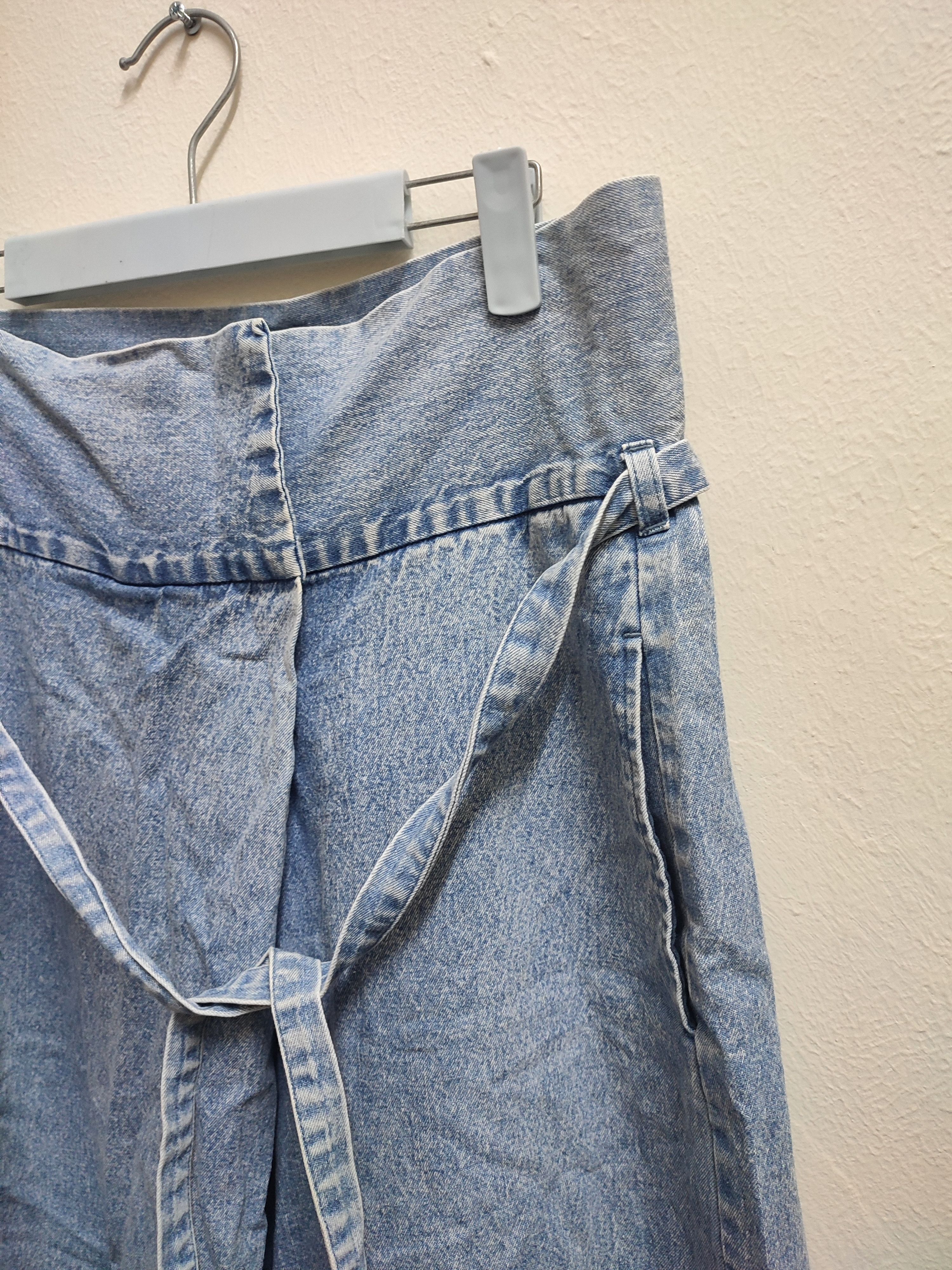 Japanese Brand Vintage Back Number Wide Leg Culottes Denim Size US 30 / EU 46 - 8 Thumbnail