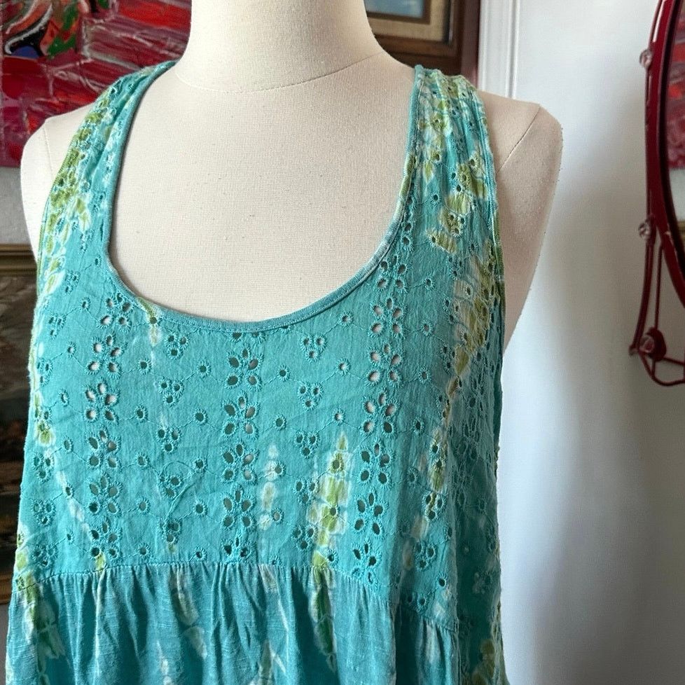 American Rag american rag blue green tie dye tank top Size S / US 4 / IT 40 - 2 Thumbnail
