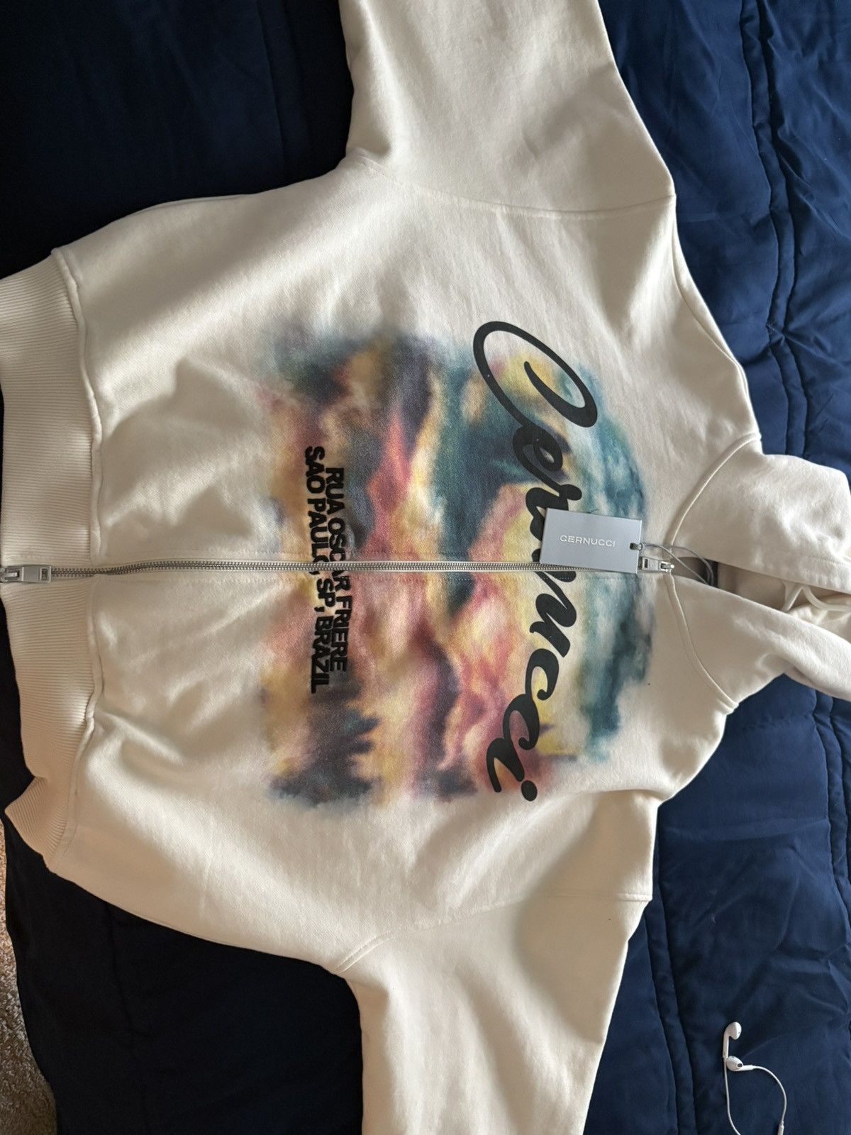 Other Cernucci cream zip up hoodie size L Size US L / EU 52-54 / 3 - 3 Thumbnail